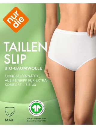 NUR DIE Damen Taillenslip aus Bio-Baumwolle GOTS-zertifiziert