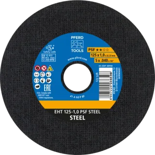 PFERD TOOLS Trennscheibe EHT gerade Universallinie PSF STEEL für Stahl - 61719010