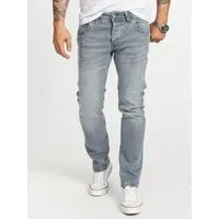 Rock Creek Regular-fit-Jeans Herren Jeans Stonewashed Grau RC-2412