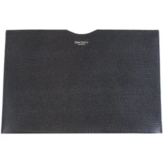 Hackett London Dokumentenschutz schwarze Tasche