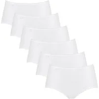 sloggi Midislip 6er Pack 24/7 Microfibre (Spar-Set, 6-St) Midi Slip - Atmungsaktiv - Perfekter Sitz, Mit feinen Details