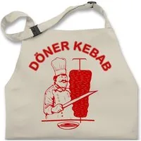 Shirtracer Kochschürze Original Döner Kebab Logo I Döner Kebap I Döner Geschenke, (1-tlg), Karneval & Fasching