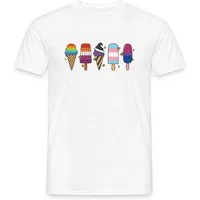 Spreadshirt T-Shirt LGBTQ+ Eiscreme Vielfalt Männer T-Shirt (1-tlg)