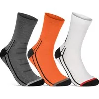 sockenkauf24 Funktionssocken Coolmax Fahrrad-Socken für Herren & Damen (3-Paar) Atmungsaktive Radsport Socken 50301P WP