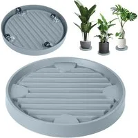 QUBEBU Pflanzenroller 2 Stück Blumentopfuntersetzer Blumenroller bis 70 kg Rolluntersetzer, (Pflanzgefäße mit 360 ° Drehbare Rädern, Transporthilfe für Pflanzen, 2-St., Rollbrett Pflanzen für Große Pflanzgefäße im Innen und Außenbereich)