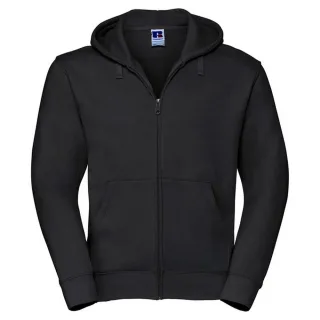 Russell - "Authentic" Hoodie mit durchgehendem Reißverschluss für Herren (Schwarz)