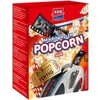 XOX Knabberei, XOX Mikrowellen Popcorn suess luftig knusprig und schnell gemacht 300g