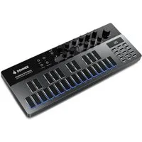 Donner Synthesizer Analoger Bass-Synthesizer und Sequenzer Essential B1, intuitiver Benutzeroberfläche,128 Musterspeicher
