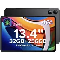 DOOGEE TABG6MAX 11000mAh Android 16 Tablet 256GB 13.4'' FHD+ 90Hz Gaming Tablet (13.4", 256 GB, Android 16, 4G, 13MP+8MP, Android 16, SIM-Karten-Support, Gemini AI)