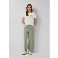 s.Oliver 7/8-Hose Hose Culotte-Jeans / Regular Fit / High Rise / Wide Leg / Bügelfalten