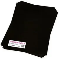itenga Bastelkartonpapier itenga Fotokarton schwarz - 50x70cm 300g/m² 10 Bog