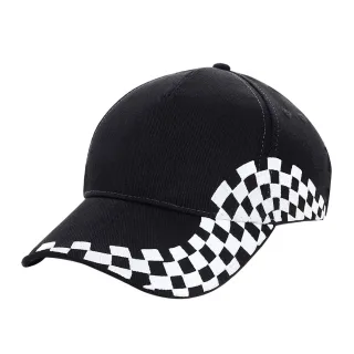 Beechfield - "Grand Prix" Baseball-Mütze (Schwarz)