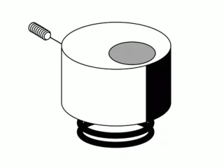 Schell Betätigungshaube mit Druckfeder für WC-Spülarmatur SILENT ECO chrom 230420699