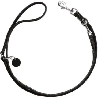 Hunter Verstellbare Führleine Aalborg schwarz 1,5 cm, 2 m