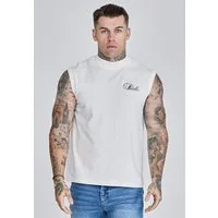 Siksilk Tanktop SikSilk Herren Ecru Ärmelloses T-Shirt