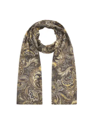 Schal aus recyceltem Polyester mit Paisley-Muster (3er-Pack) grün