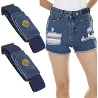 nsihing Stretchgürtel Elastischer Gürtel ohne Schnalle für Damen und Herren,Unsichtbarer verstellbarer Gürtel für Herren,elastischer schnallenloser Gürtel