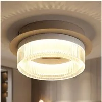 GLOBO LIGHTING LED Deckenleuchte, LED-Leuchtmittel fest verbaut, Warmweiß, Deckenlampe Deckenleuchte Flurleuchte Küchenlampe sandfarben LED 16 cm