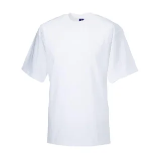 Russell Herren Organik T-Shirt Kurzarm (Weiß)