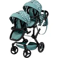 Bayer Puppen-Zwillingsbuggy Xeo Twin, mit Wickeltasche