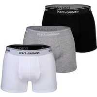 DOLCE & GABBANA Boxer Herren Boxershort 3er Pack Baumwolle Regular Boxer (Packung, 3er Pack)