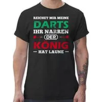 Shirtracer T-Shirt Dart König Spruch I Dart Geschenk I Geschenk für Dartspieler Sport Zubehör