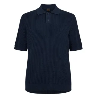 Boss - Poloshirt für Herren, Mit Kragen (Dunkelblau)