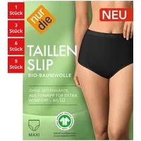 Nur Die Taillenslip GOTS BioBaumwolle Damen (1er/3er/6er/9er Pack, 6-St) Taillen-Slips Maxislip Unterhosen