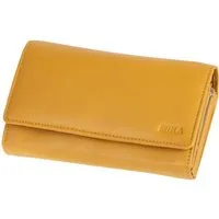 Mika Gürteltasche Damengeldbörse Leder ca 17x10x4,5cm gelb