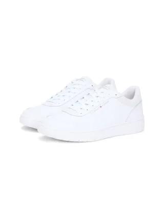Tommy Hilfiger Sneaker "BASKET CORE LITE LTH BLOCK", Freizeitschuh, Halbschuh, Schnürschuh mit seitlicher Logoverzierung