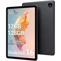 TABWEE 10,1 Zoll Tablet Android 16 12(4+8)GB+64/128GB, 6000mAh WLAN Tablet (10,1", Android 16, 5G wifi, Android 16, Gemini AI, PC-Modus)