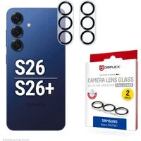 Displex Kameraschutzglas Camera Lens Glass All-In-One Protector Full Cover für Samsung Galaxy S26, Samsung Galaxy S26+, Kameraschutzfolie, Schutzfolie, Lens Protector, kratz- & stoßfest