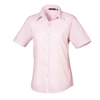 Premier - Bluse für Damen kurzärmlig (Pink)