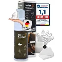 Binego Lederpflege Set Leder & Kunstleder Pflegemittel Lederschaum Lederreiniger (XXL-Set, [- Hohe Wirksamkeit)