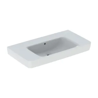 Geberit Renova Plan Waschtisch 501704001 90x48cm, ohne Hahnloch, mit Überlauf, Ablagefläche, weiß
