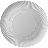 PAPSTAR Pappteller 10 Teller, Pappe "pure" rund Ø 32 cm · 2 cm weiss