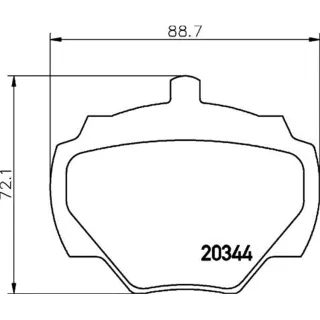 Hella Bremsbel?ge hinten Land Rover Defender Discovery Range 8DB355005-791