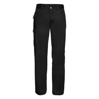 Russell Workwear Polycotton Twill Hose für Männer, Lange Beinlänge (Schwarz)
