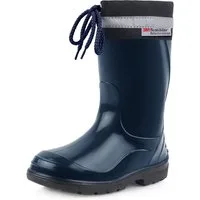 Ladeheid lange Regenschuhe für Mädchen und Jungen LA-972 Gummistiefel Kinder mit Stulpe zum Schnüren