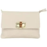 BRISE TASCHE Schultertasche Brise - Leder Kleine Umhängetasche mit Bambusverschluss, Verstellbarer Schulterriemen, Crossbody Tasche
