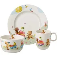Villeroy & Boch Kindergeschirr-Set Hungry as a Bear, Porzellan, 3-tlg.