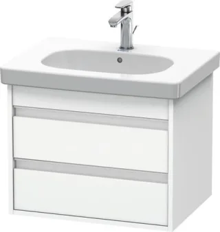 Duravit Ketho Waschtischunterbau wandhängend Weiß Matt 600x455x480 mm - KT665001818 KT665001818