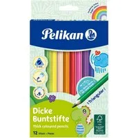 Pelikan Buntstift Pelikan Buntstifte dick dreikant 12 Stück