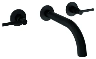 GROHE 3-Loch-Waschtisch-Batterie Atrio 20662, FMS Hebelgriff phantom black, 20662KF0 20662KF0