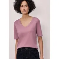 STREET ONE V-Shirt aus reiner Baumwolle