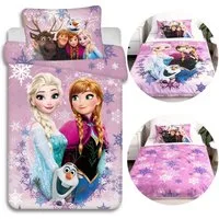 Frozen Kinderbettwäsche Frozen DISNEY Baumwollbettwäsche mit Reißverschluss, für Kinderbetten