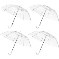 Youyijia Taschenregenschirm Transparenter Regenschirm für Hochzeiten, Events & Fotoshootings