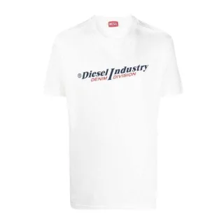Diesel - "Industry Denim Division" T-Shirt für Herren/Damen Unisex (Weiß)