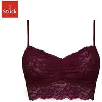 SNOCKS Bustier Spitzen-BH Damen (1-tlg) Soft Bustier ohne Bügel aus Spitze, Dessous