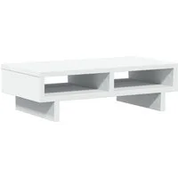 vidaXL Monitorständer Monitorständer Weiß 50x27x15 cm Holzwerkstoff